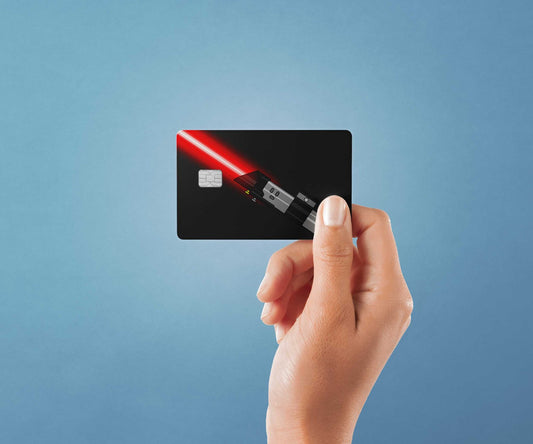 Vader Saber Design | Credit Card Sticker | Small Chip | Credit Card Skin