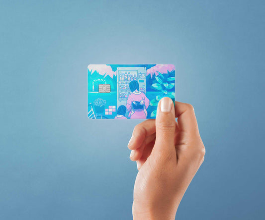 Vending Love Design | Credit Card Sticker | Small Chip | Credit Card Skin