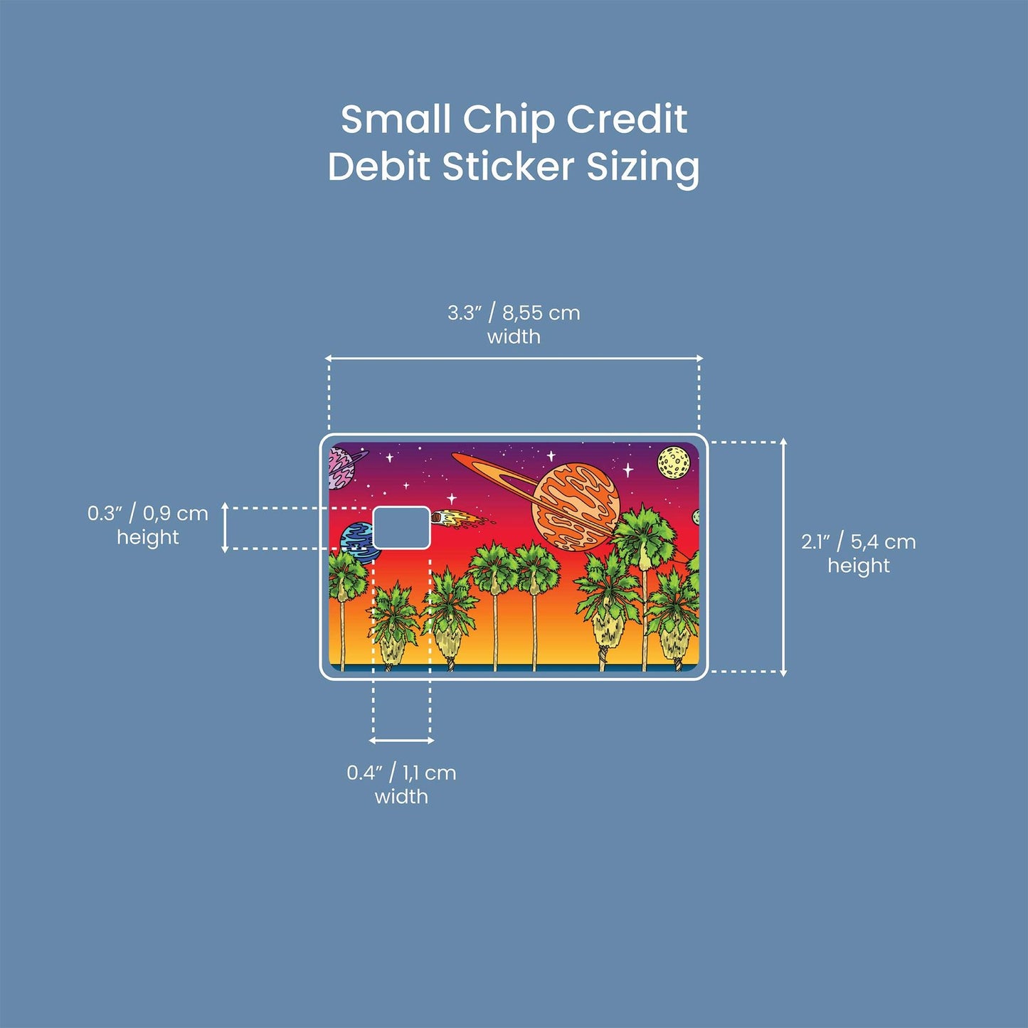 Venice Design | Credit Card Sticker | Small Chip | Credit Card Skin