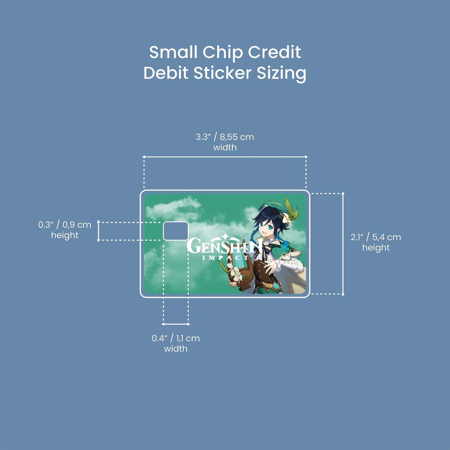 Venti Design | Credit Card Sticker | Small Chip | Credit Card Skin
