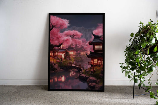 vintage japan landscapes Asian Style Poster | Wall Art for Home & Office | High-Quality Print - High-Quality Visual Display