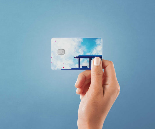 Waiting Design | Credit Card Sticker | Small Chip | Credit Card Skin