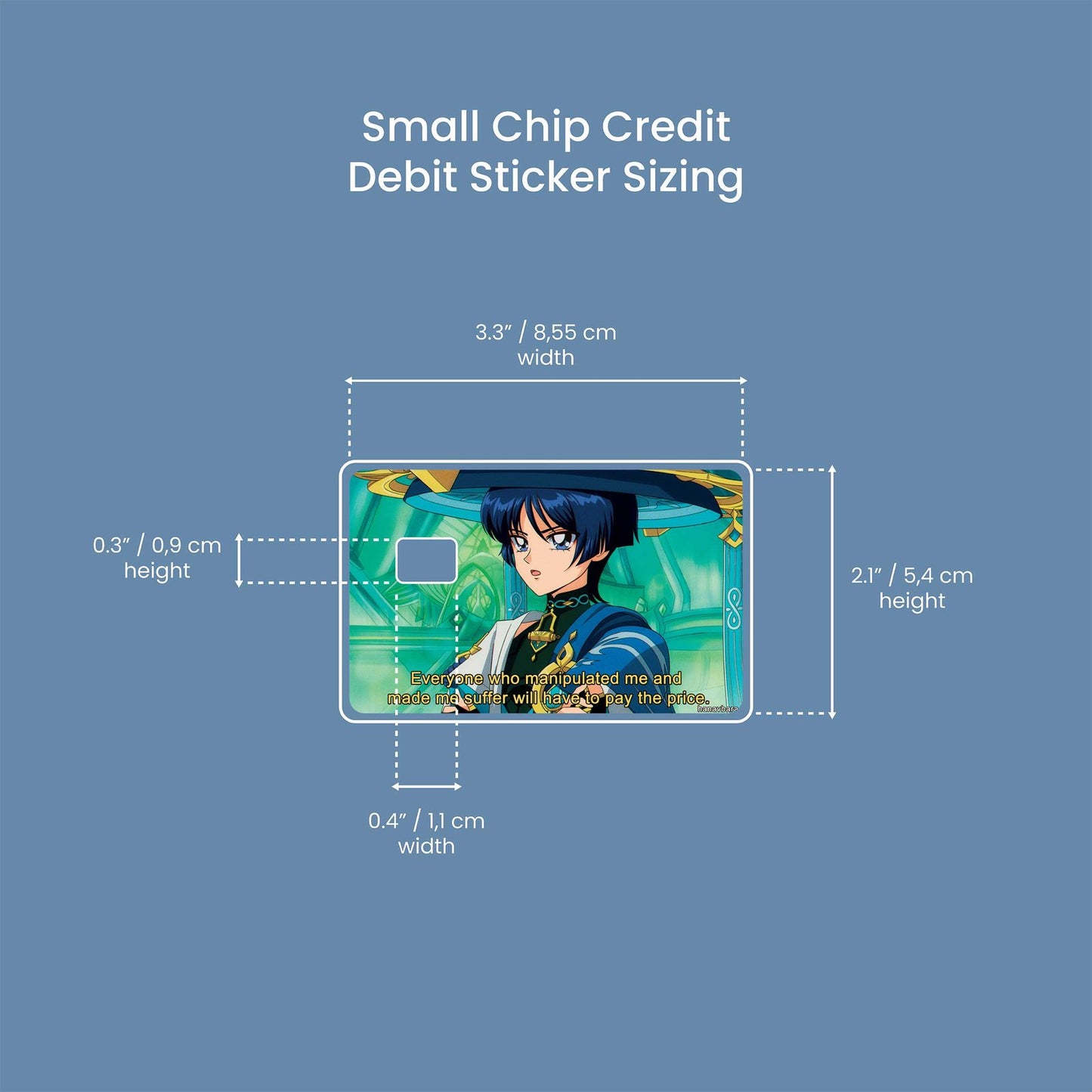 Wanderer Design | Credit Card Sticker | Small Chip | Credit Card Skin