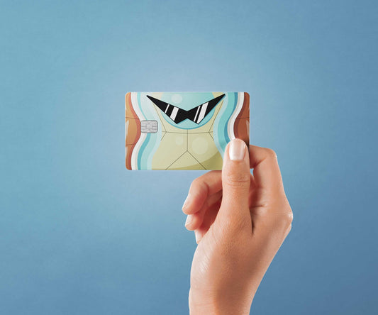 Water Turtle Design | Credit Card Sticker | Small Chip | Credit Card Skin