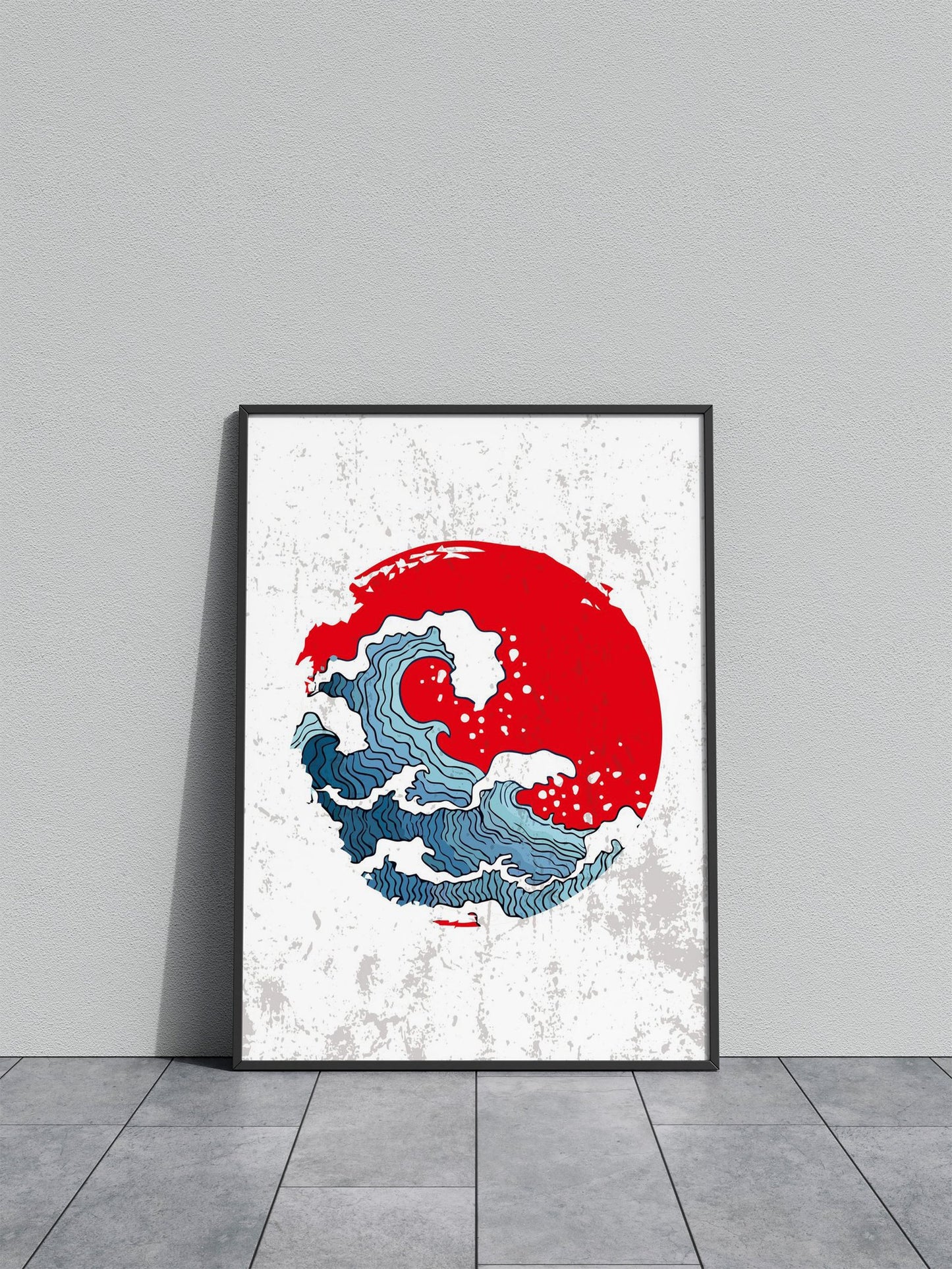 wave Asian Style Poster | Wall Art for Home & Office | High-Quality Print - High-Quality Visual Display