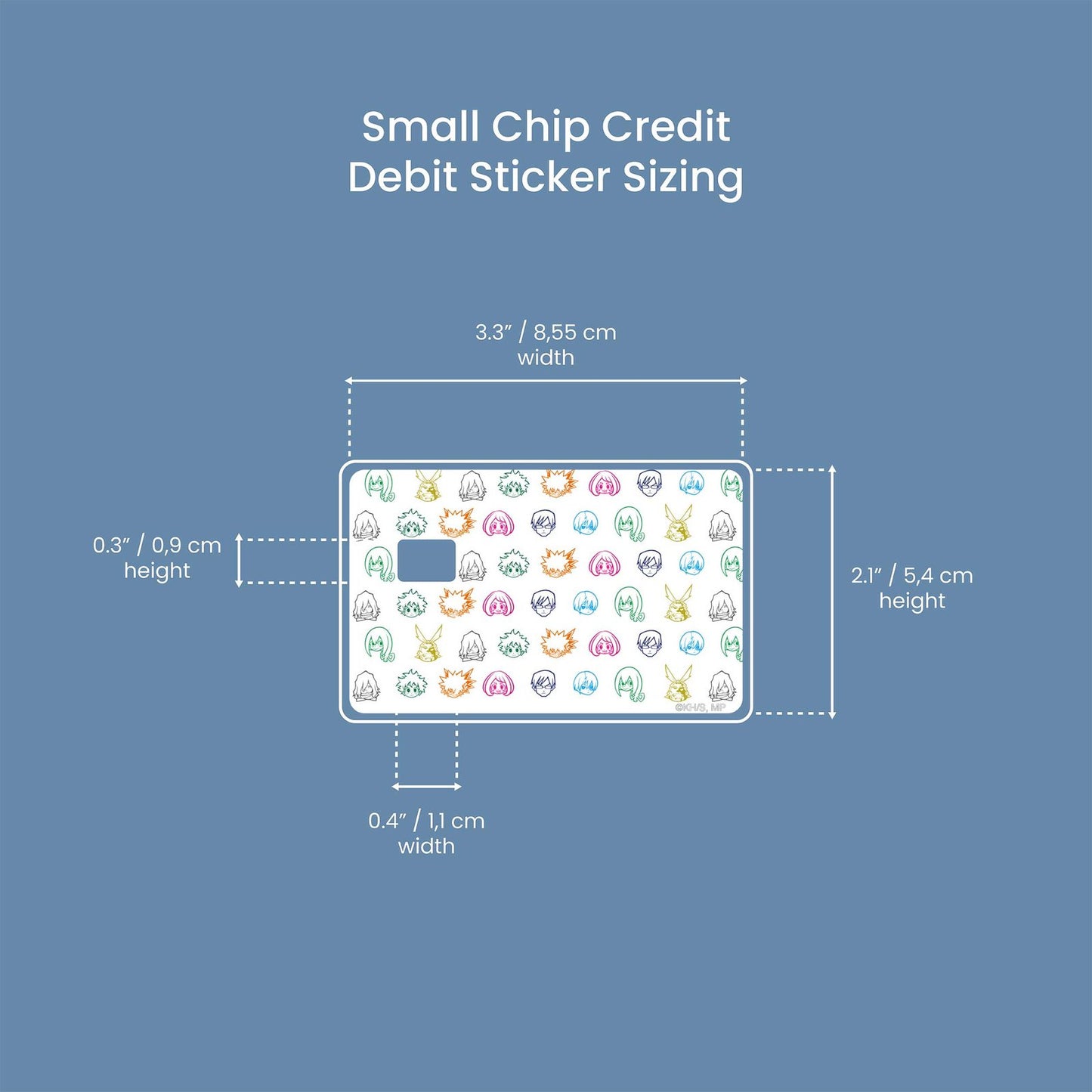 We Are Heroes Design | Credit Card Sticker | Small Chip | Credit Card Skin