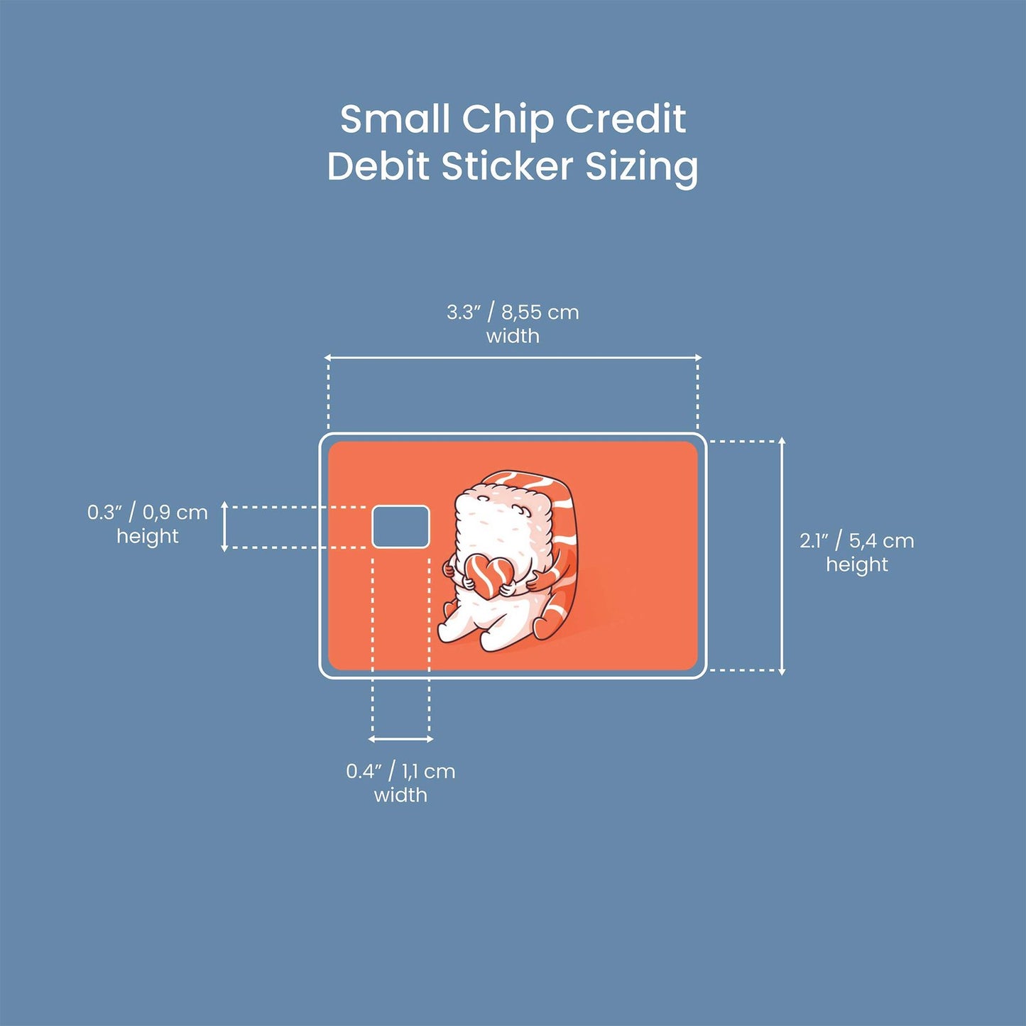 We Are One Design | Credit Card Sticker | Small Chip | Credit Card Skin