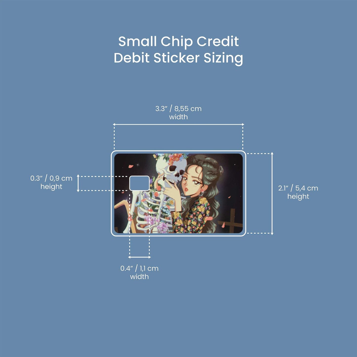 We Don’t Talk Design | Credit Card Sticker | Small Chip | Credit Card Skin
