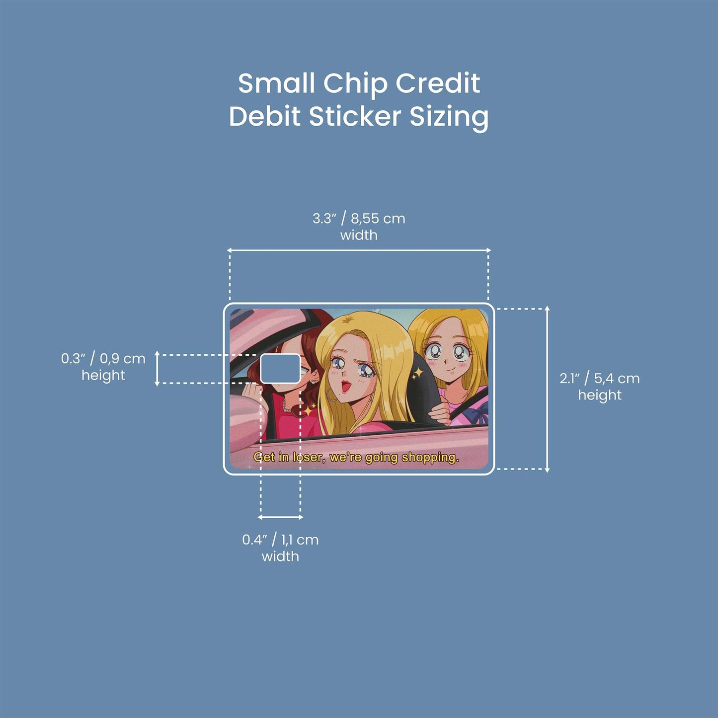 We’re Going Shopping Design | Credit Card Sticker | Small Chip | Credit Card Skin