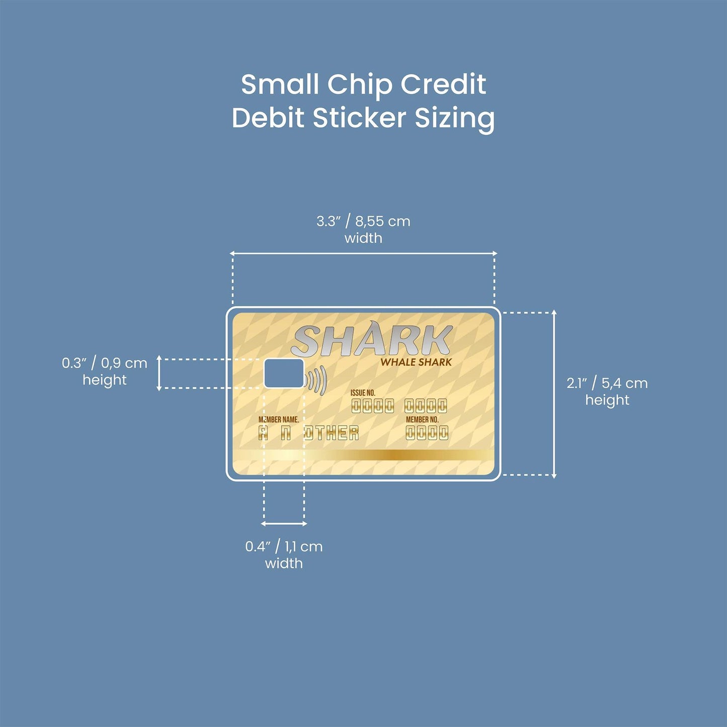 Whale Shark Card Design | Credit Card Sticker | Small Chip | Credit Card Skin