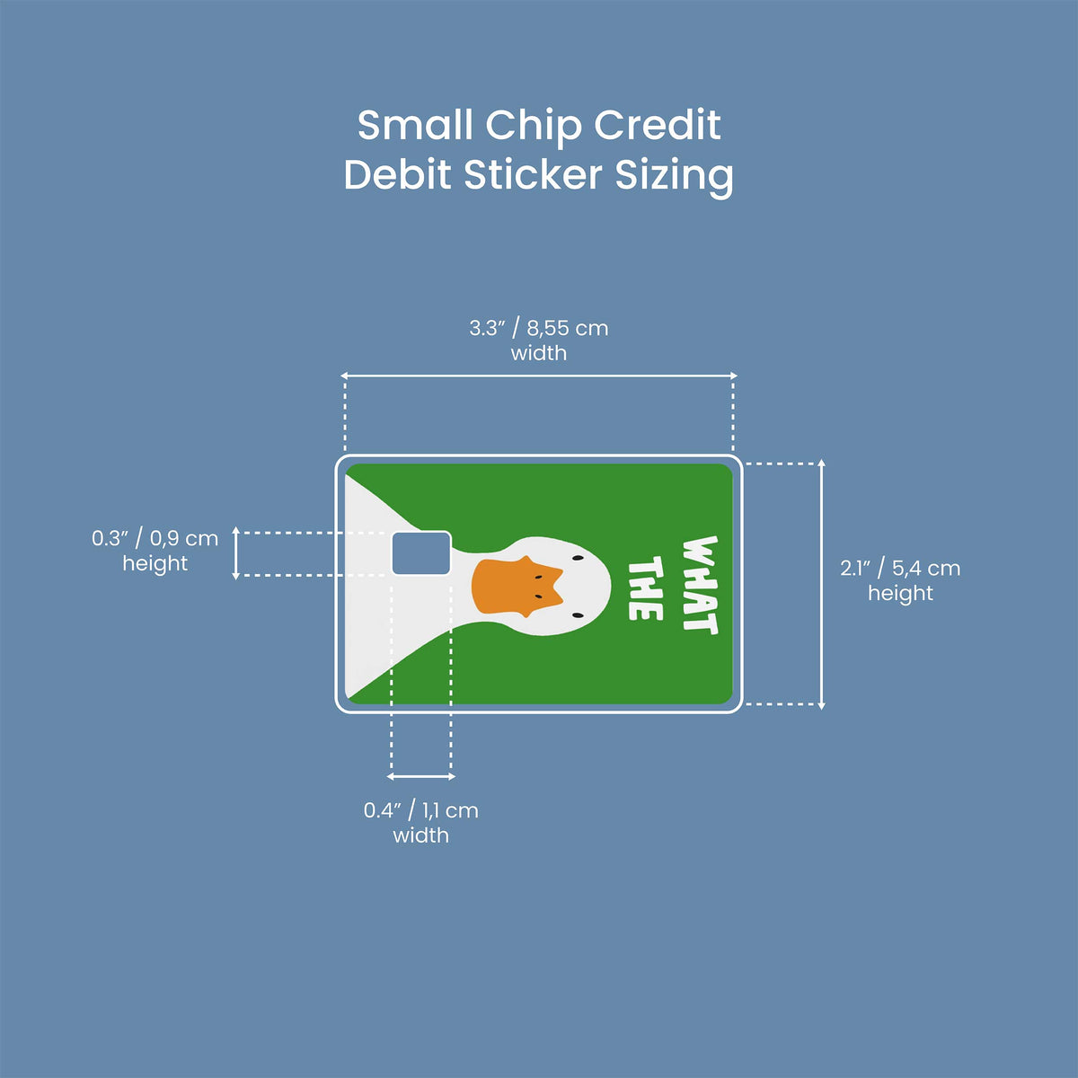 What The Duck - Premium Vinyl Credit Card Skin Cover by Wonderwallsboutique