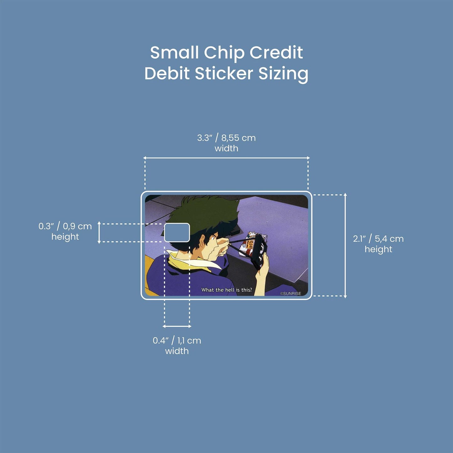 What the Hell Is This Design | Credit Card Sticker | Small Chip | Credit Card Skin