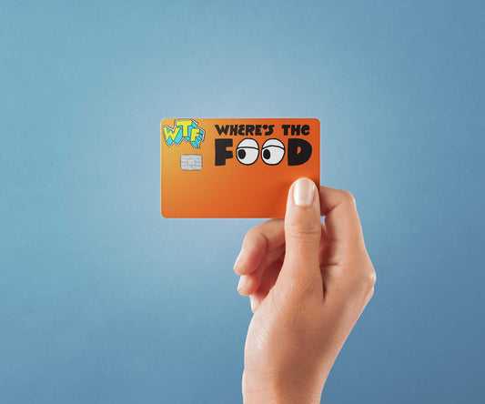 Where’s the Food Design | Credit Card Sticker | Small Chip | Credit Card Skin