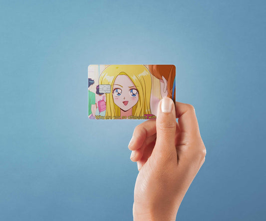 Why Are You Obsessed with Me Design | Credit Card Sticker | Small Chip | Credit Card Skin
