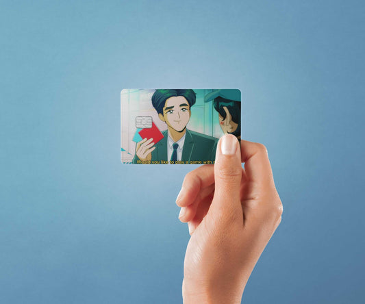 Would You Like to Play a Game Design | Credit Card Sticker | Small Chip | Credit Card Skin