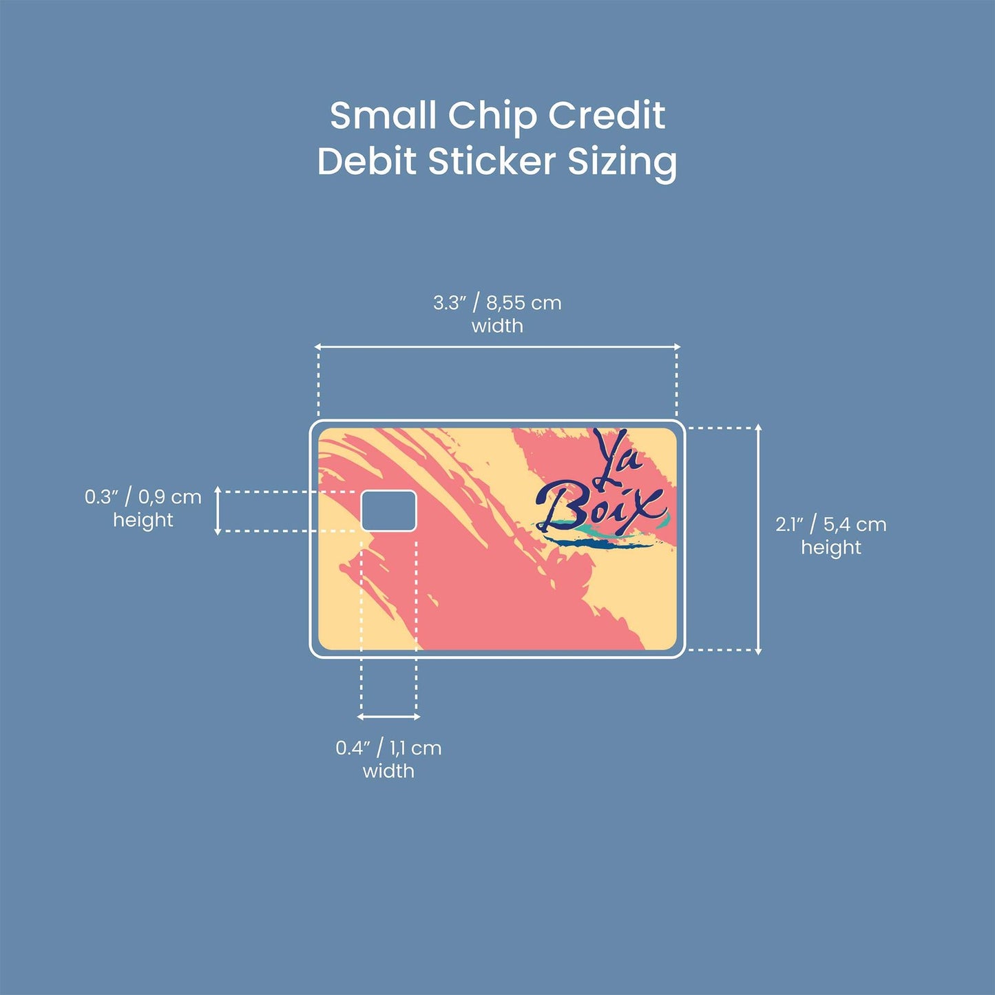 Ya Boi X Design | Credit Card Sticker | Small Chip | Credit Card Skin