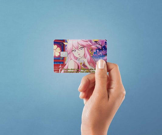 Yae Miko Design | Credit Card Sticker | Small Chip | Credit Card Skin