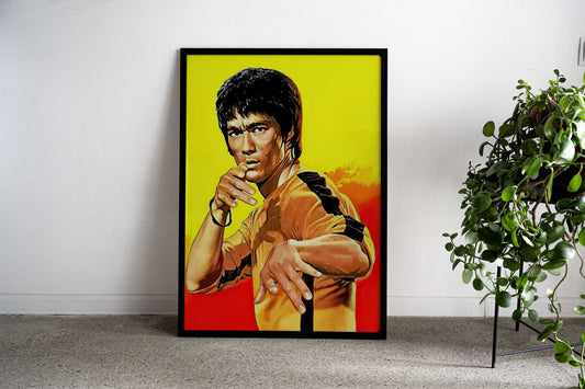 yellow kungfu dragon Asian Style Poster | Wall Art for Home & Office | High-Quality Print - High-Quality Visual Display