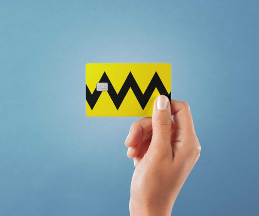 Zigzag Design | Credit Card Sticker | Small Chip | Credit Card Skin