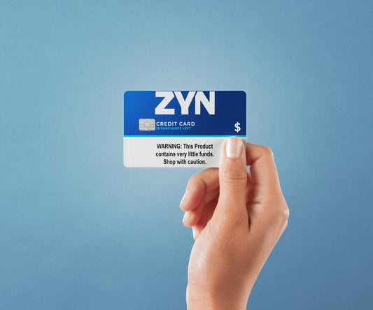 Zyn Card Design | Credit Card Sticker | Small Chip | Credit Card Skin