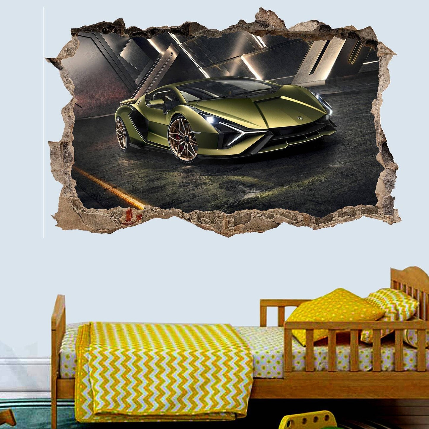 Super Fast Sports Car Show Wall Sticker Art Poster Mural Transfer Decal Room - Wonderwallsboutique