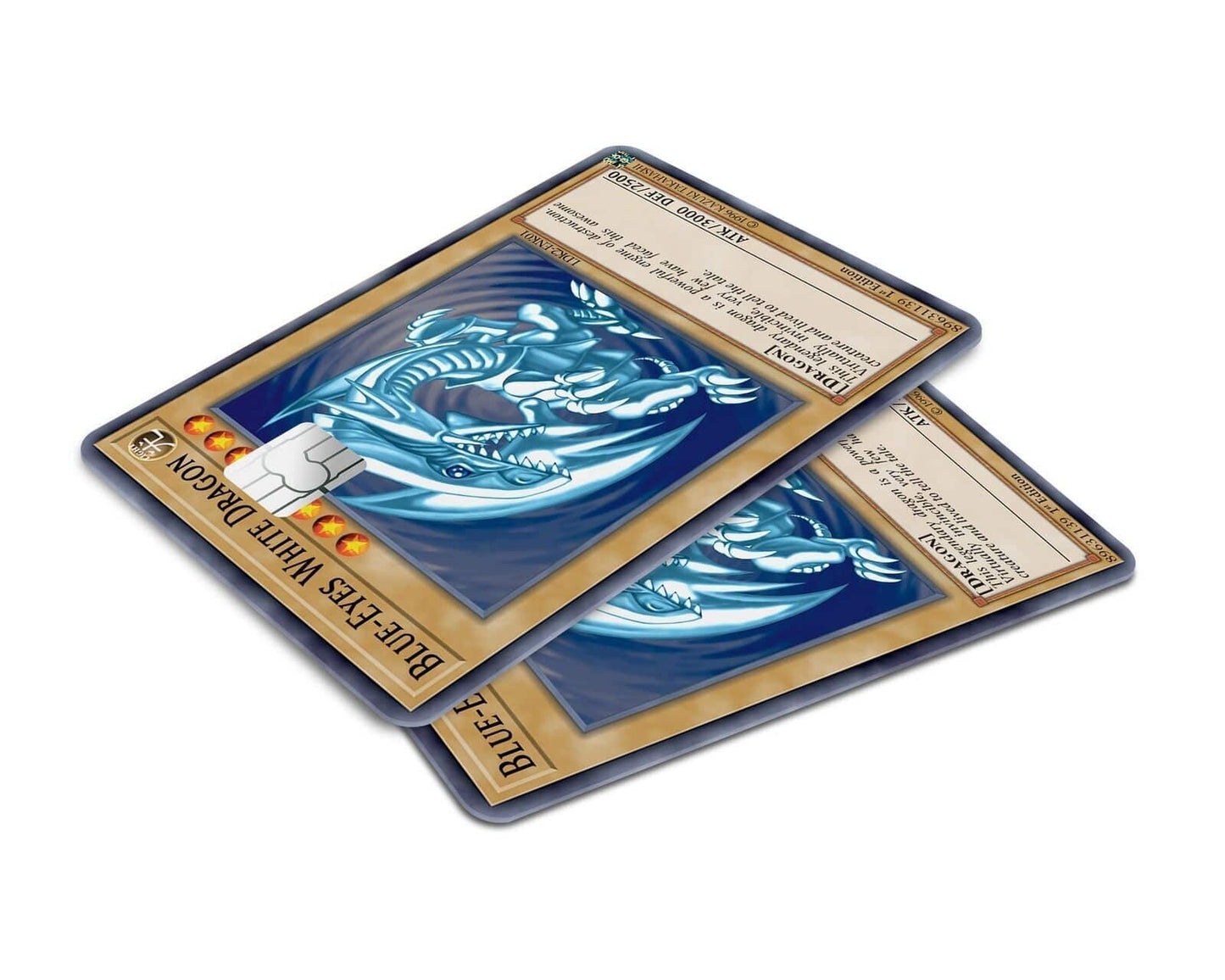 Yu Gi Oh Blue Eyes White Dragon Credit Card Sticker | Custom Card Skin - Wonderwallsboutique