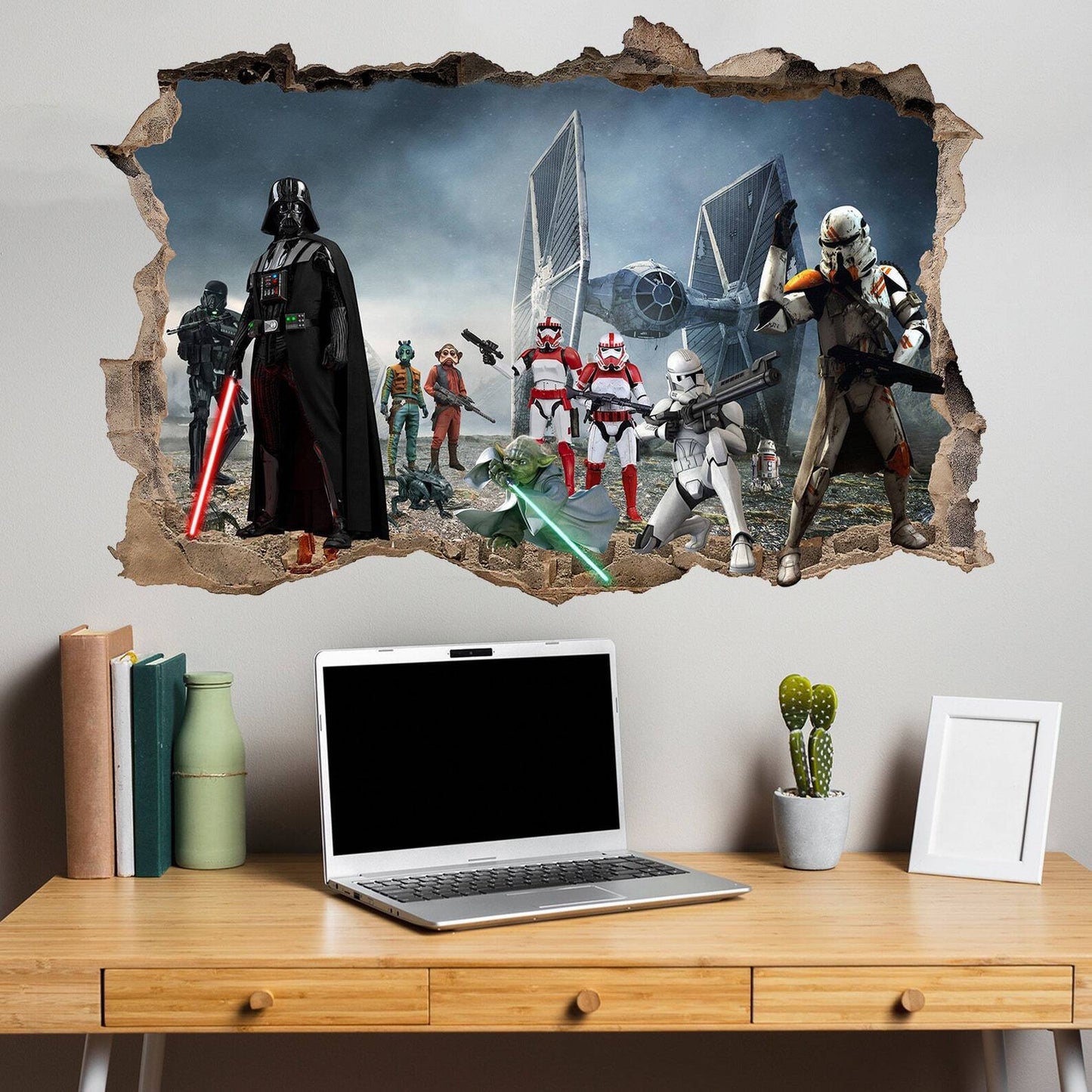 Star Troopers Robots Spaceship Wall Sticker Art Poster Mural Transfer Decal - Wonderwallsboutique