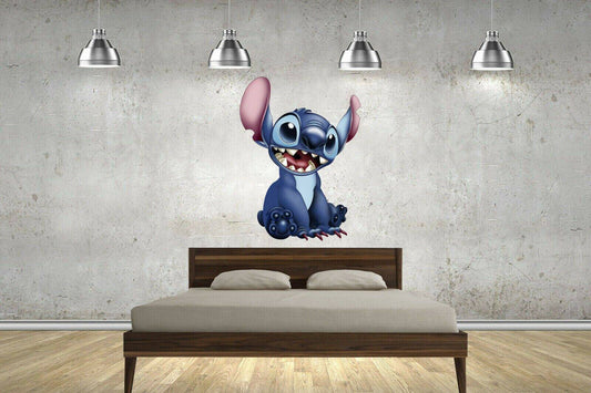 Lilo And STITCH Childrens Kids Nursery Wall Stickers Bedroom Decal Art Vinyl