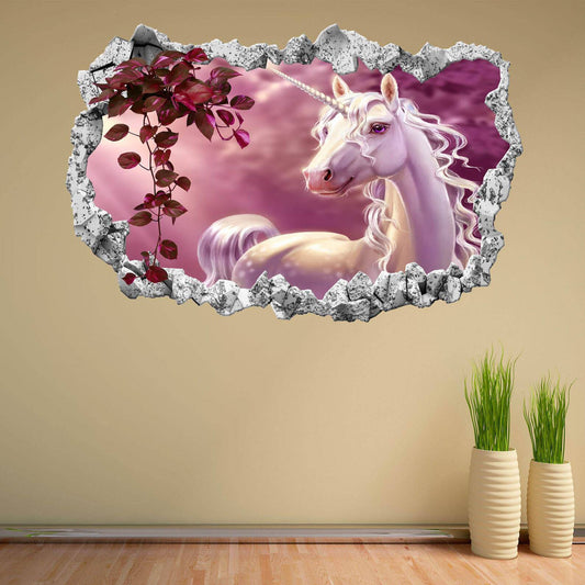 Enchanted Forest Wall Decal with Unicorn & Fairies