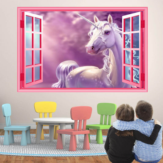 Unicorn Wall Decal Sticker Mural Poster Print Art Kids Girls Bedroom Decor