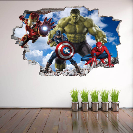 Avengers Superhero Wall Stickers & Mural Art