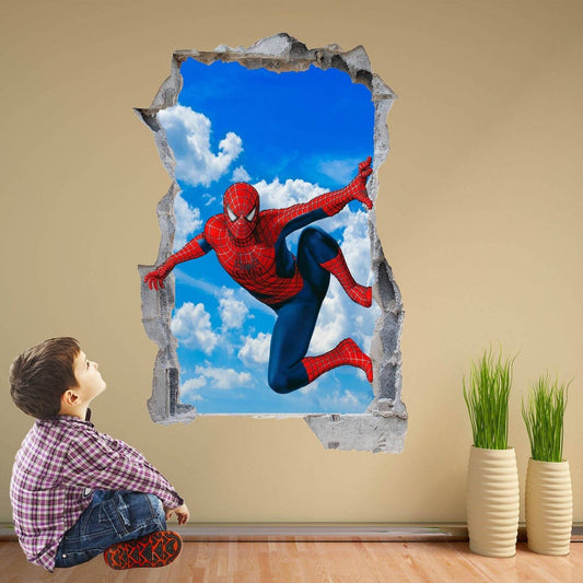 Spiderman Superhero Wall Decal Sticker Mural Poster Print Art Kids Bedroom Decor