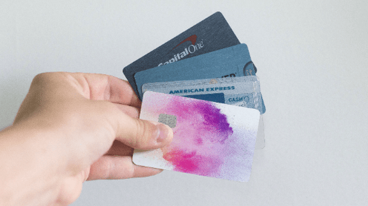 Powder Watercolor Puff Art Credit Card Skin