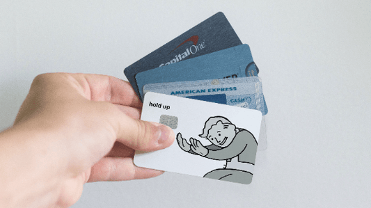 Hold Up Design Credit Card Skin