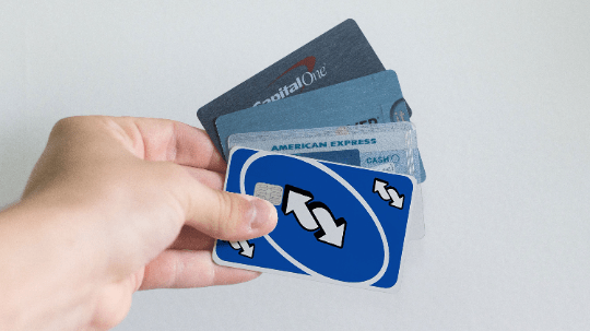 Uno Revers Blue Card Uno Credit Card Skin