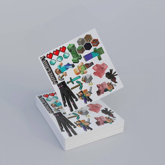 Minecraft Wall Decals Stickers Kids Room Home Bedroom Vinyl Art Self Adhesive