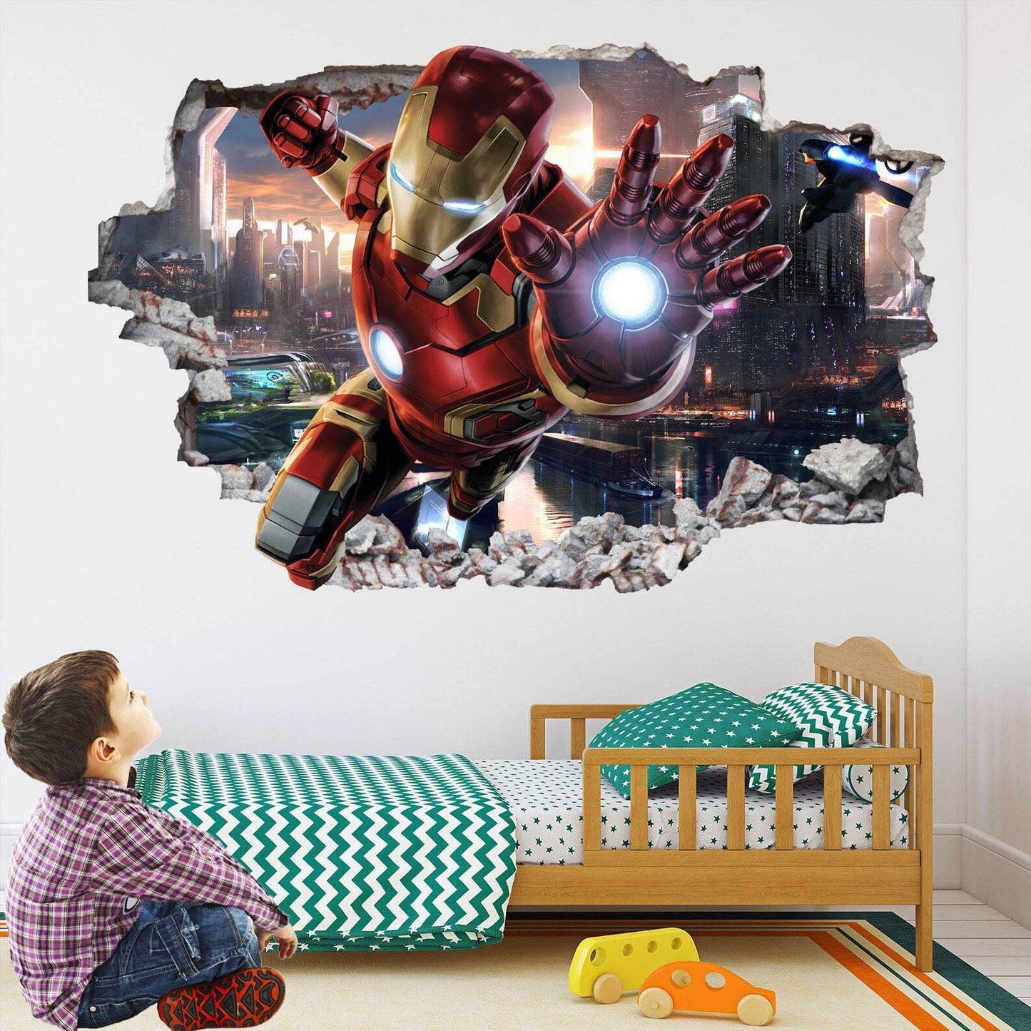 Marvel Iron Man Wall Art: Superhero Decal Sticker Mural Poster Print