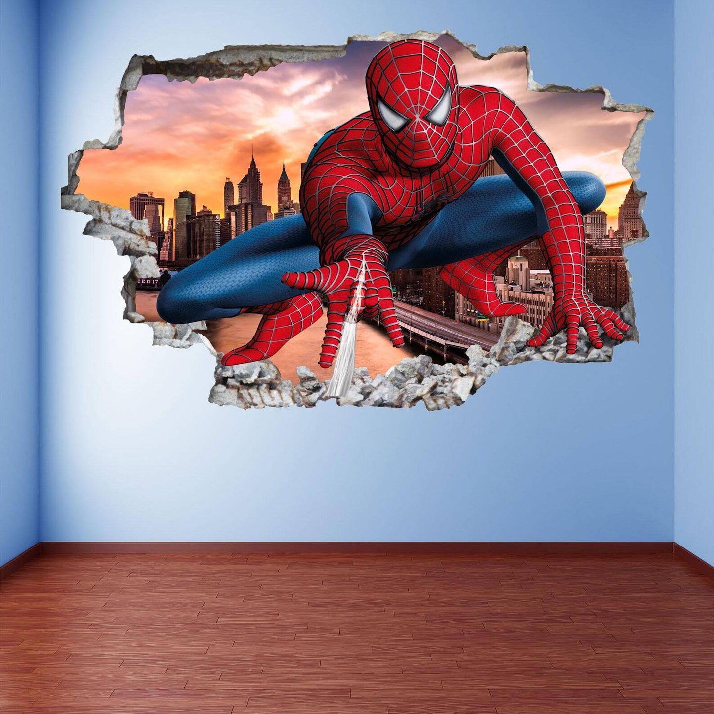Spiderman Wall Art: Superhero Decal Sticker Mural Poster Print for Home & Office