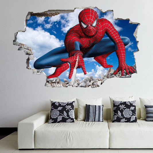 Superhero Wall Art for Spiderman Fans: Decal Sticker Mural Poster Print