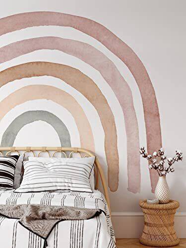 Rainbow Wall Decal Sticker Decorative Peel & Stick Nursery Bedroom
