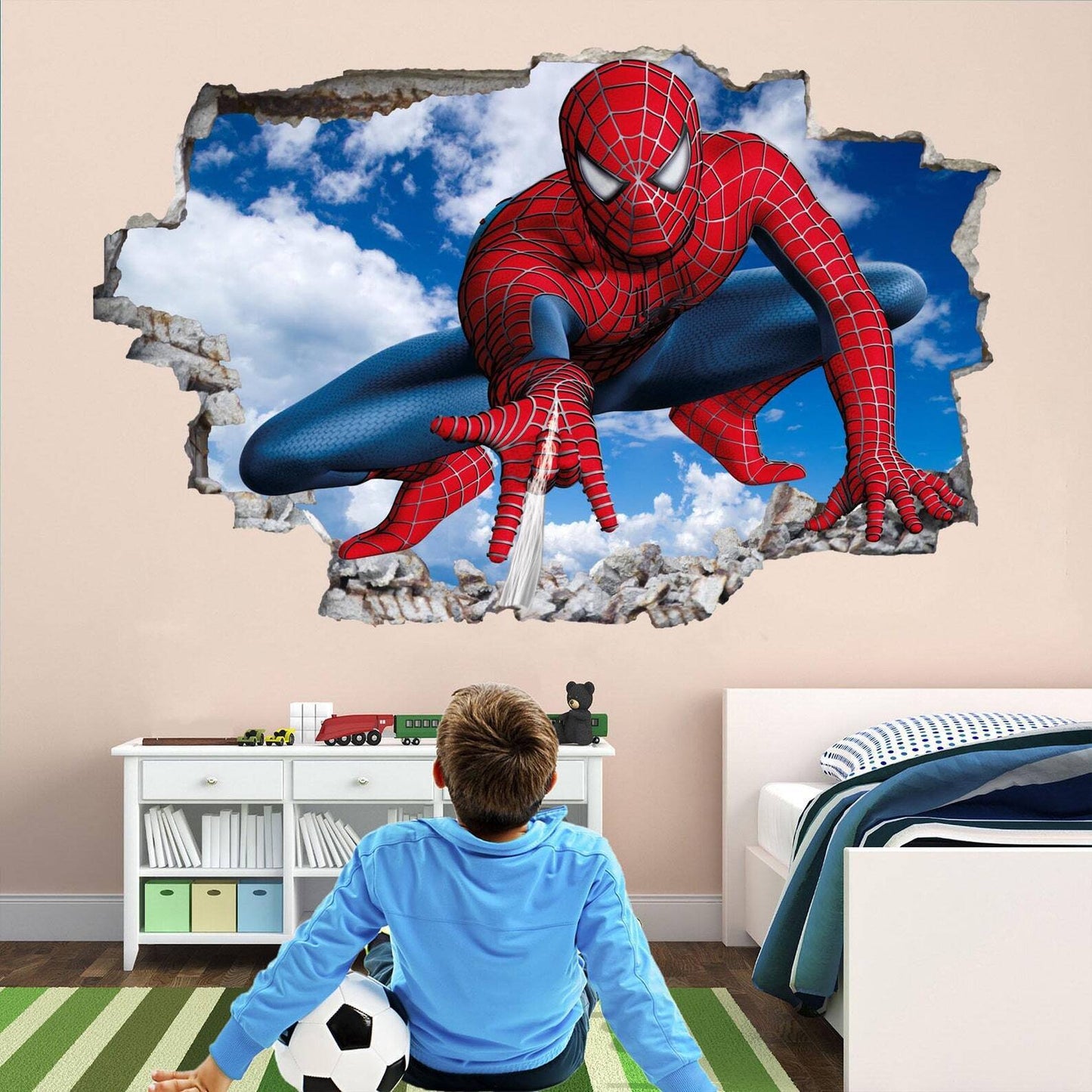 Superhero Wall Art for Spiderman Fans: Decal Sticker Mural Poster Print