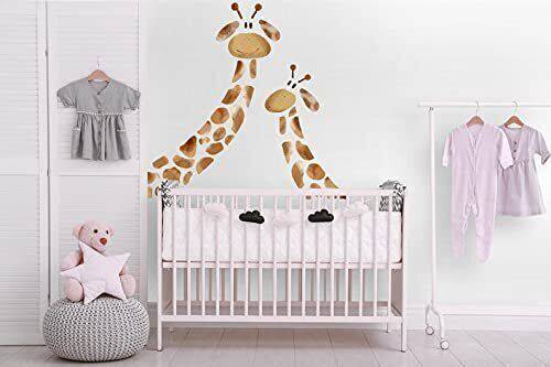 Kids Wall Decal Nursery Giraffe Wall Sticker Animals Decal Peel and Stick