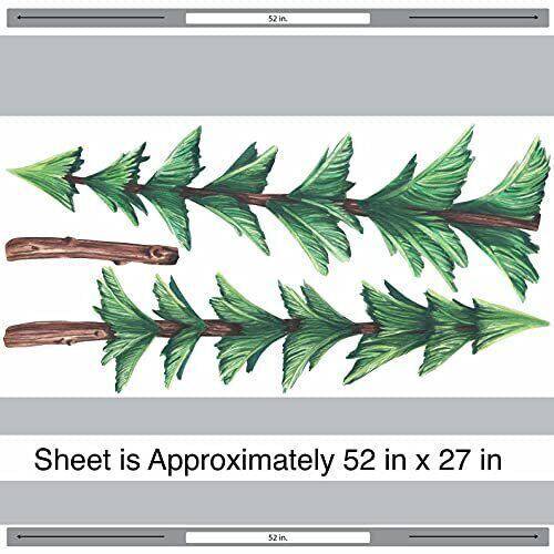 Woodland Forest Trees Set of 3 Wall Stickers Nursery Decoration Bedroom