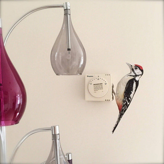 Whimsical Woodpecker Wall Sticker - Peel and Stick Technology for Easy Apply