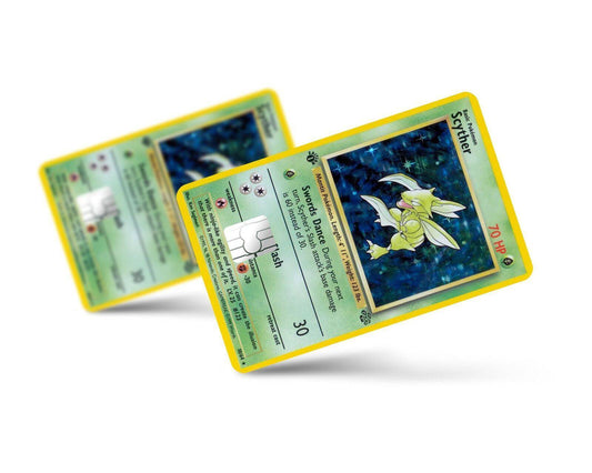 Scyther Pokemon Card Skin Credit Card Skin