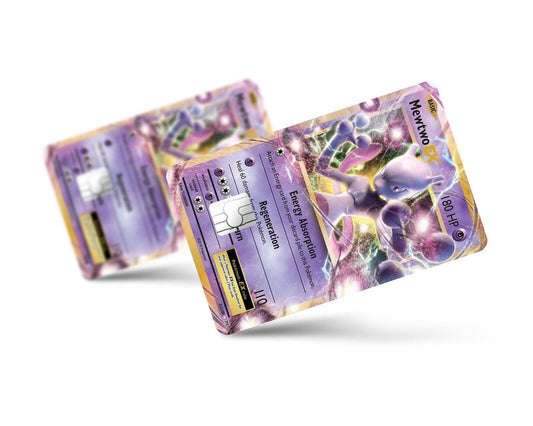 Mewtwo EX Pokemon Card Skin Credit Card Skin