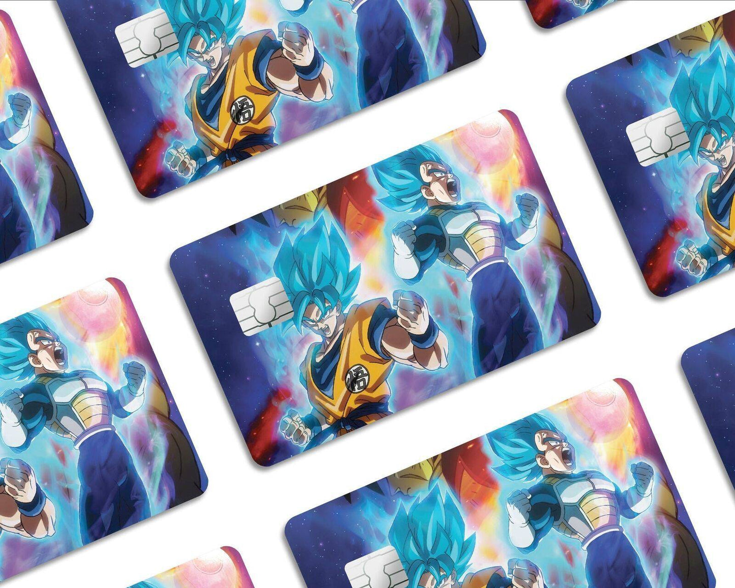 Dragon Ball Goku & Vegeta Super Saiyan Blue Card Skin Credit Card