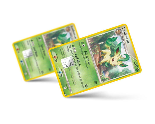 Leafeon Pokemon Card Skin Credit Card Skin