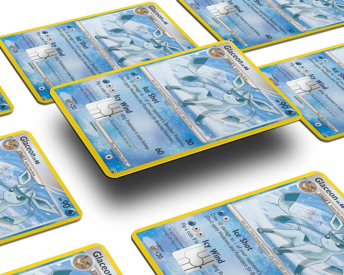 Glaceon Pokemon Card Skin Credit Card Skin