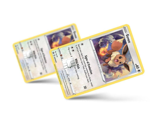 Eevee Pokemon Card Skin Credit Card Skin